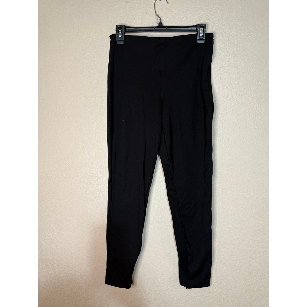 Fabletics Black Ponte Knit Ankle Zip Leggings PT2251278-0001-17040 Womens M